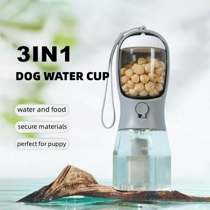 3-in-1 Portable Dog Water Bottle