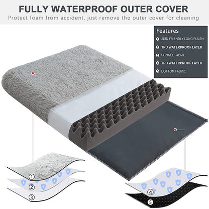 Plush Wave Deep Sleep Pet Bed